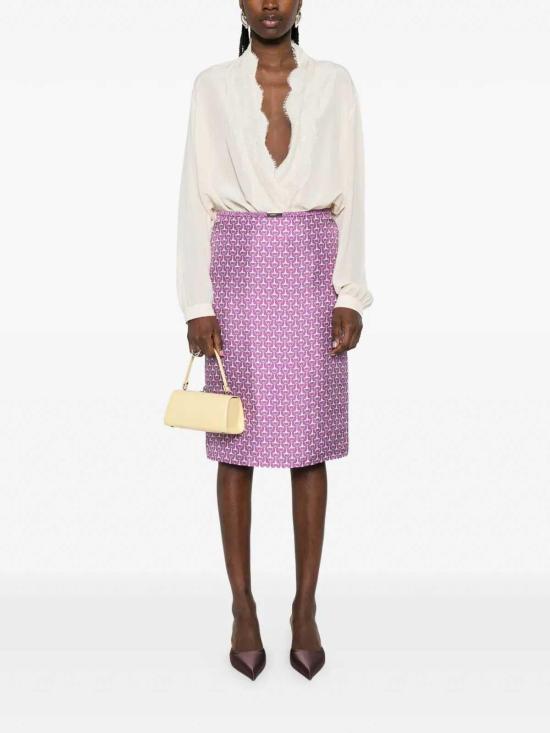 26SS 구찌 미디 스커트 853416ZAUOO5794 Purple - GUCCI