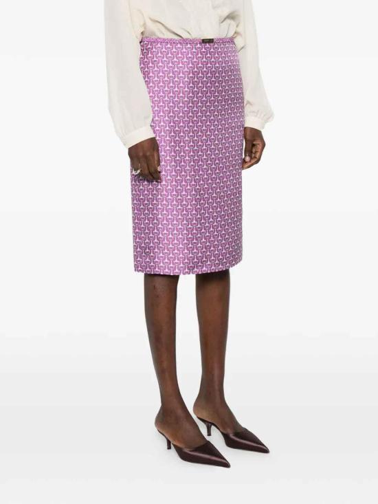 26SS 구찌 미디 스커트 853416ZAUOO5794 Purple - GUCCI