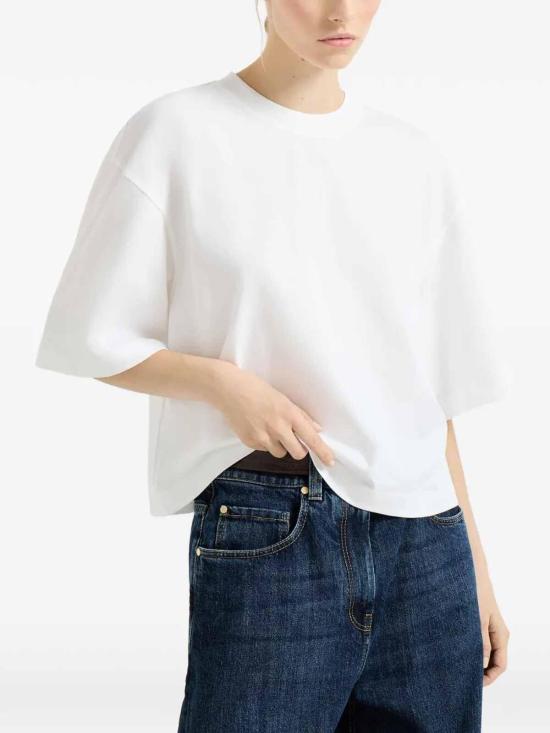 26SS 브루넬로 쿠치넬리 반팔 티셔츠 M0T81BG200C6159 White - BRUNELLO CUCINELLI