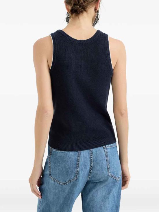 26SS 브루넬로 쿠치넬리 베스트 M19253210CND78 Blue - BRUNELLO CUCINELLI