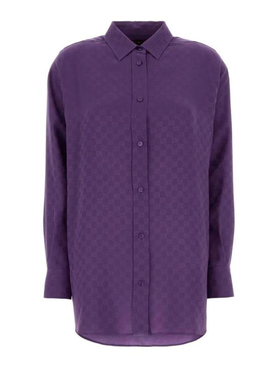 26SS 구찌 모노그램 셔츠 837168Z7ATQ5007 Purple
