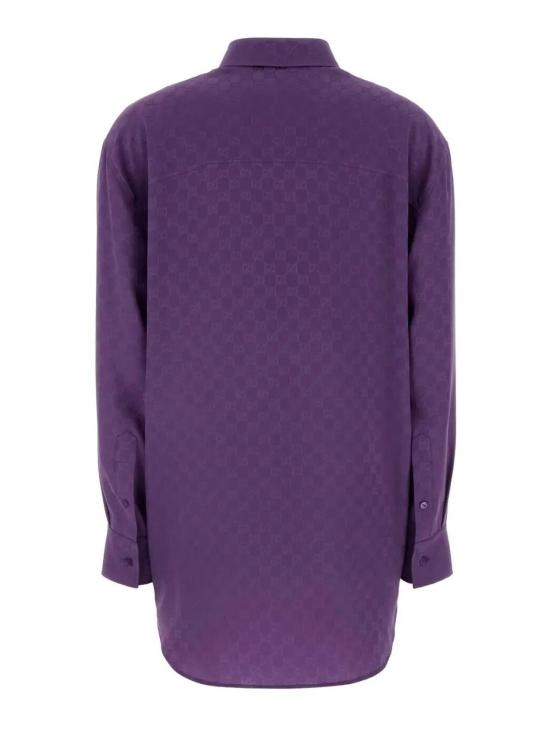 26SS 구찌 모노그램 셔츠 837168Z7ATQ5007 Purple - GUCCI