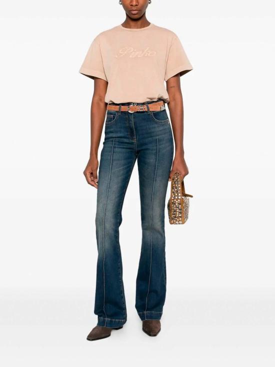 26SS 핑코 반팔 티셔츠 106575A36TC36 Beige - PINKO