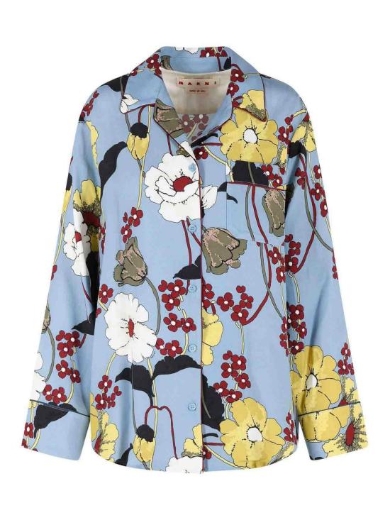 26SS 마르니 셔츠 CAMA0478QIUTVA65MFB31 Light Blue