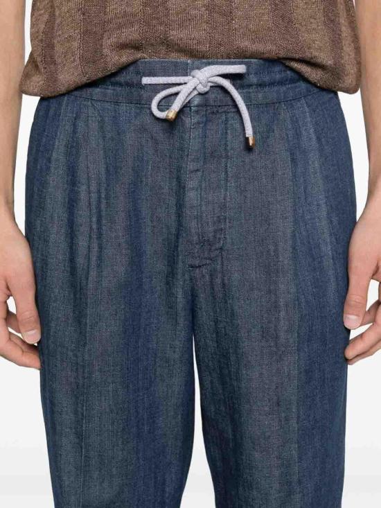 26SS 브루넬로 쿠치넬리 스트레이트 팬츠 MH263E1710C1485 Dark Wash - BRUNELLO CUCINELLI