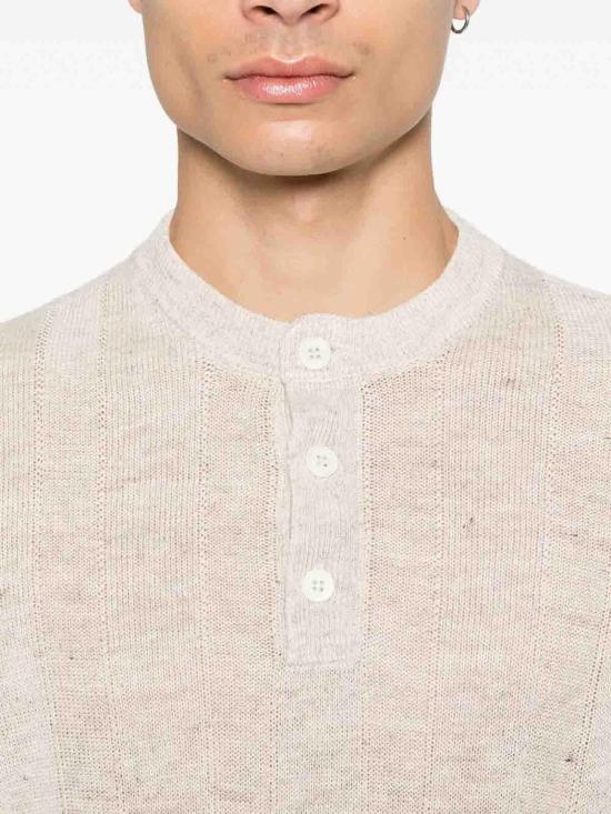 26SS 브루넬로 쿠치넬리 세라피노 티셔츠 M2L707801CSN89 Beige - BRUNELLO CUCINELLI