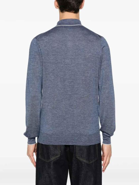 26SS 브루넬로 쿠치넬리 폴로 티셔츠 MHS805905CZQ30 Medium Wash - BRUNELLO CUCINELLI