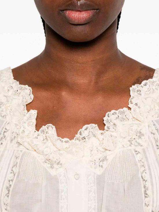 26SS 에르마노 설비노 민소매 티셔츠 D482L300APJBN10104 Cream - ERMANNO SCERVINO