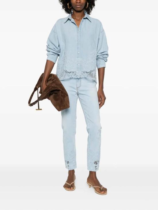 26SS 에르마노 설비노 스트레이트 팬츠 D487P300APTQW44115 Blue - ERMANNO SCERVINO