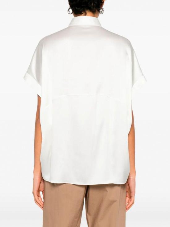 26SS 브루넬로 쿠치넬리 실크 블라우스 M0C59RA915C600 Beige - BRUNELLO CUCINELLI