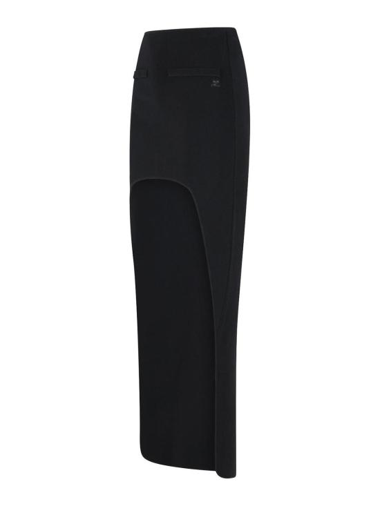 26SS 쿠레쥬 미디 스커트 126MJU348FI00639999 Black - COURREGES