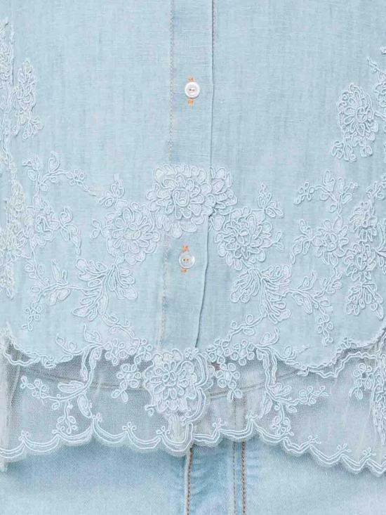 26SS 에르마노 설비노 셔츠 D482K365APTZD44115 Blue - ERMANNO SCERVINO