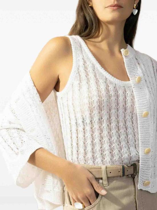 26SS 브루넬로 쿠치넬리 베스트 MCO559700C159 White - BRUNELLO CUCINELLI