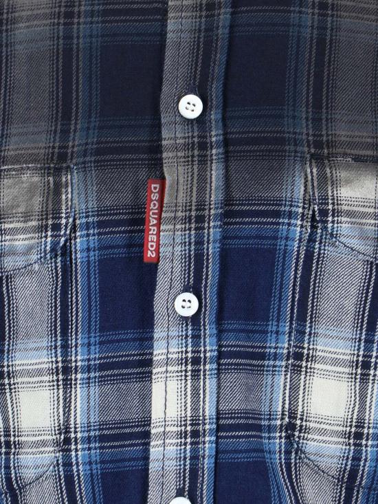 26SS 디스퀘어드2 긴팔 셔츠 S74DM0993 D35206 001F Blue - DSQUARED2