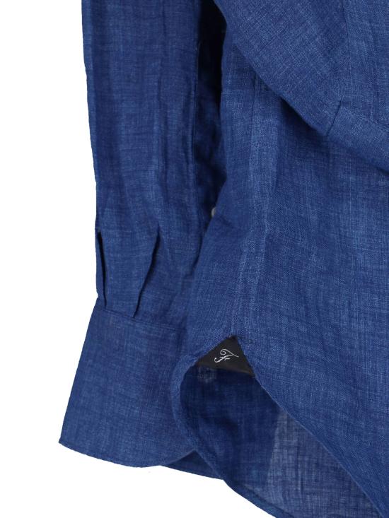 26SS 피나모레 셔츠 C0650 GAETA LUIGI 10 Blue - FINAMORE