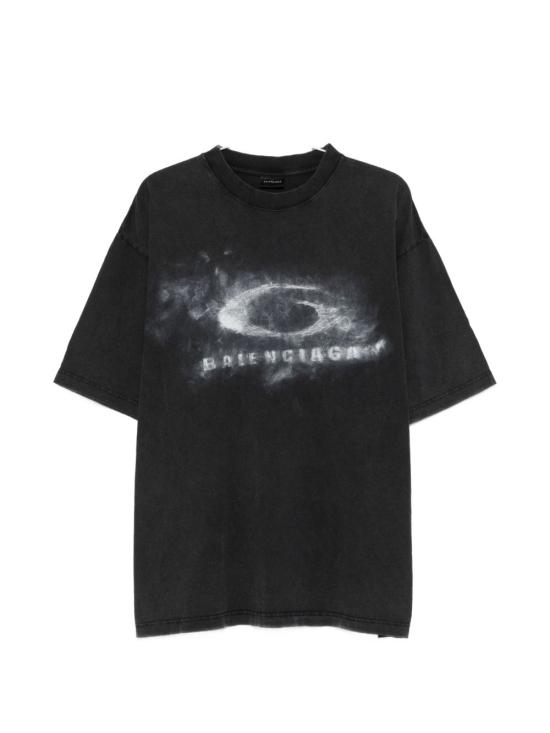 26SS 발렌시아가 반팔 티셔츠 764235 TTVN5 9034 Black