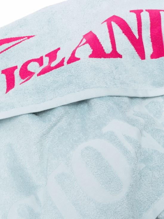  스톤 아일랜드 로고 테리코튼 비치타올 761593366 V0044 Clear Blue - STONE ISLAND