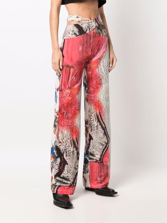  마린세르 스트레이트 팬츠 P129SS22W JERVI03410 MultiColour - MARINE SERRE