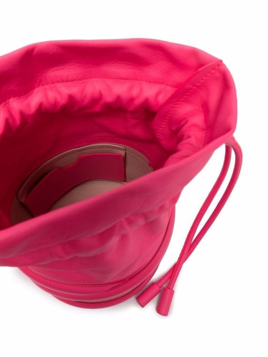  알렉산더 맥퀸 소프트 드로스트링 레더 버킷 커브백 696811 1AXAC5907 Fuchsia - ALEXANDER MCQUEEN