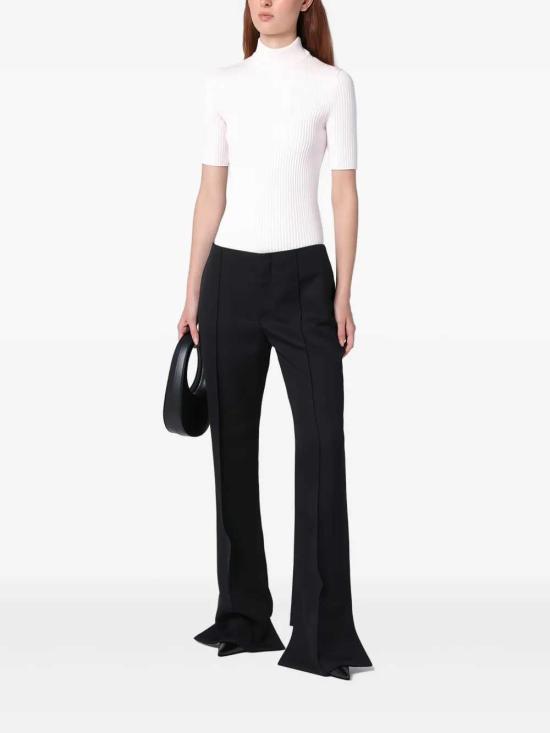 26SS 쿠레쥬 리에디션 니트 탑 숏슬리브 PERMPU026FI0001 PALE PINK 5009 - COURREGES