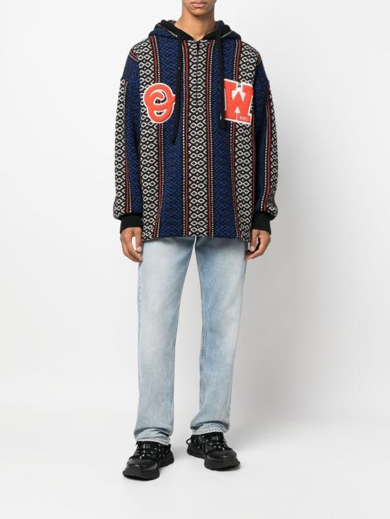  오프화이트 후드 티셔츠 OMHA153F22KNI001 6020 Brown - OFF WHITE