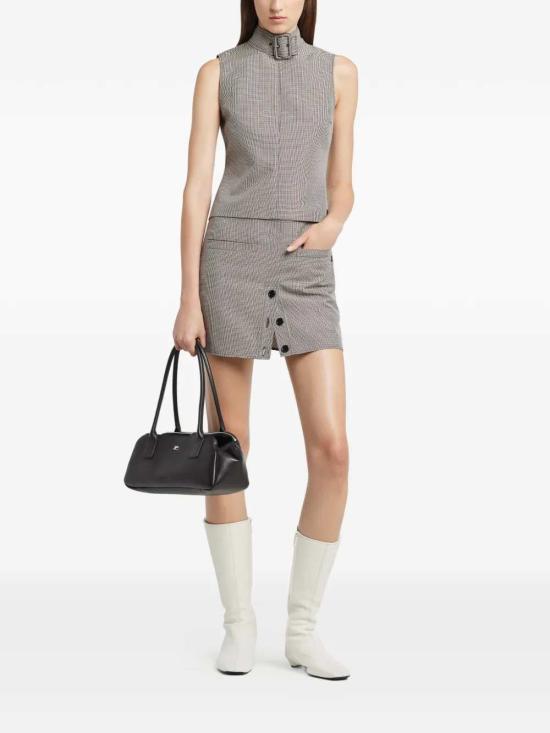 26SS 쿠레쥬 민소매 티셔츠 126CTO487WO0145 NATURAL RED BLACK 9925 - COURREGES