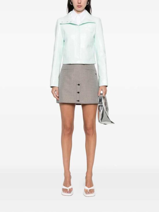 26SS 쿠레쥬 숏 스커트 126CJU330WO0145 NATURAL RED BLACK 9925 - COURREGES