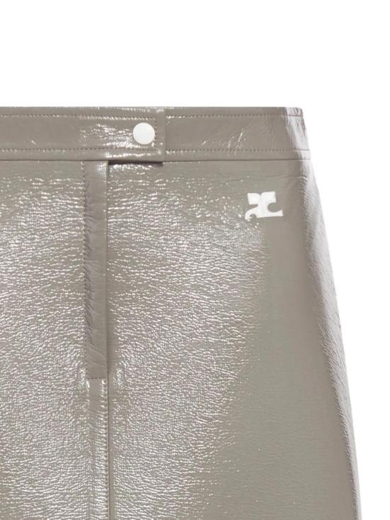 26SS 쿠레쥬 데님 스커트 223CJU001VY0014 LIGHT MOCHA 1099 - COURREGES