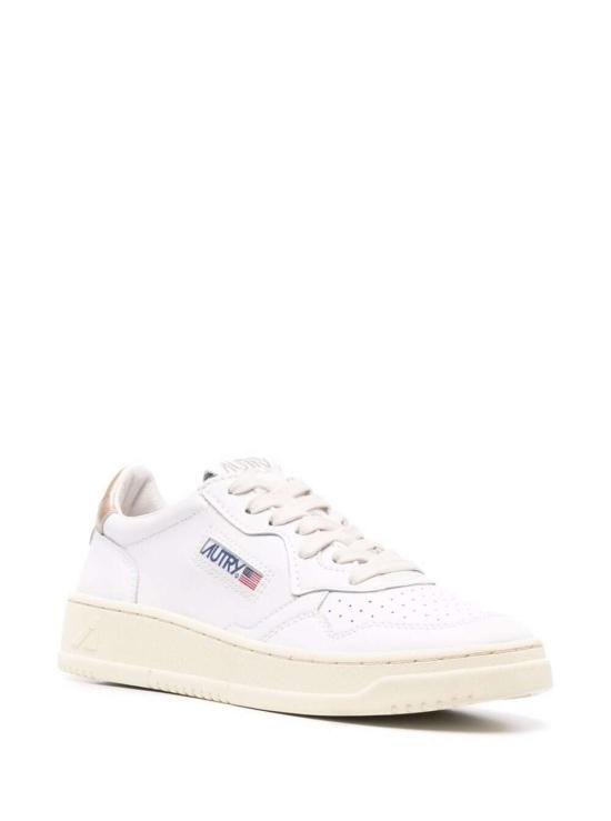 26SS 오트리 메달리스트 로우 레더 스니커즈 AULWLL06WHTGOLD White - AUTRY