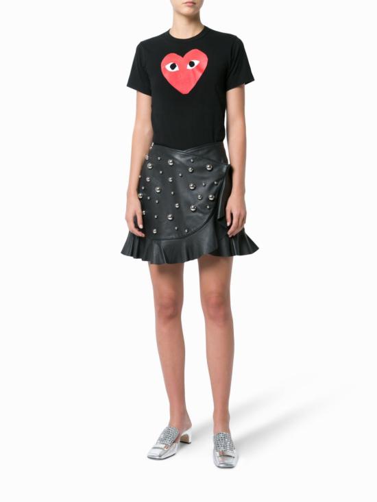  꼼데가르송 반팔 티셔츠 P1T111 REDHEART1 Black - COMME DES GARCONS