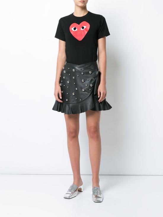  꼼데가르송 반팔 티셔츠 P1T111 REDHEART1 Black - COMME DES GARCONS