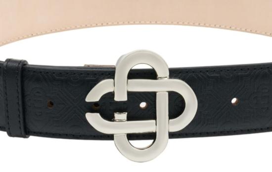 26SS 카사블랑카 레귤러 벨트 A SP26 ACC 271 01 W black - CASABLANCA