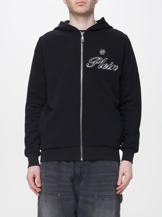 26SS 필립 플레인 후드 티셔츠 SAFCMJB3953PTE180N 02 Black