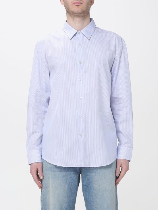 26SS 생로랑 긴팔 셔츠 859779Y2N27 9862 Gnawed Blue