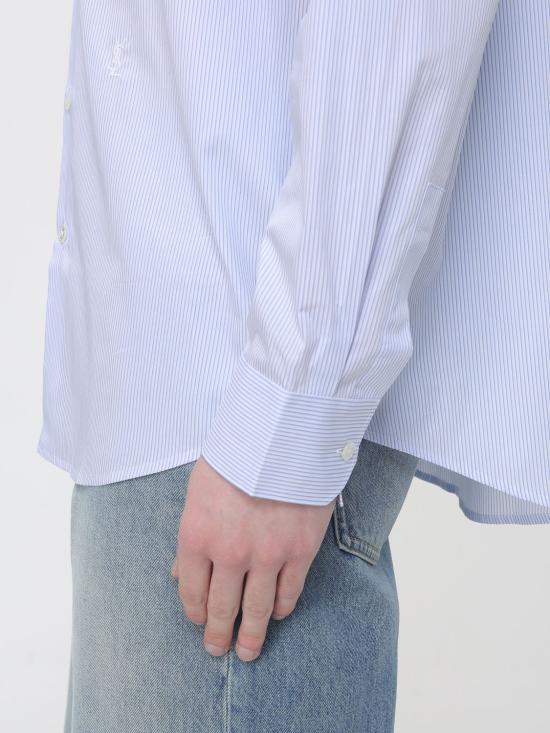 26SS 생로랑 긴팔 셔츠 859779Y2N27 9862 Gnawed Blue - SAINT LAURENT
