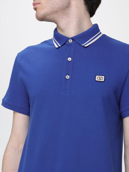 26SS 발렌티노 가라바니 폴로 티셔츠 VMH01KAQK B01 Blue - VALENTINO GARAVANI