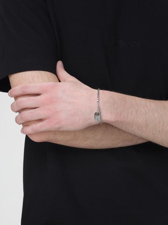 26SS 생로랑 브레이슬릿 858859Y1500 8142 Silver - SAINT LAURENT