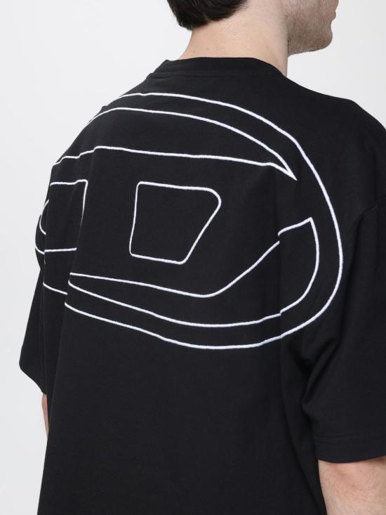 26SS 디젤 반팔 티셔츠 A113020HGAM 9XX Black - DIESEL