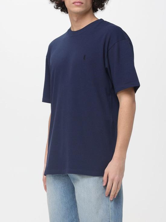 26SS 생로랑 반팔 티셔츠 832941Y37HC 4110 Blue - SAINT LAURENT