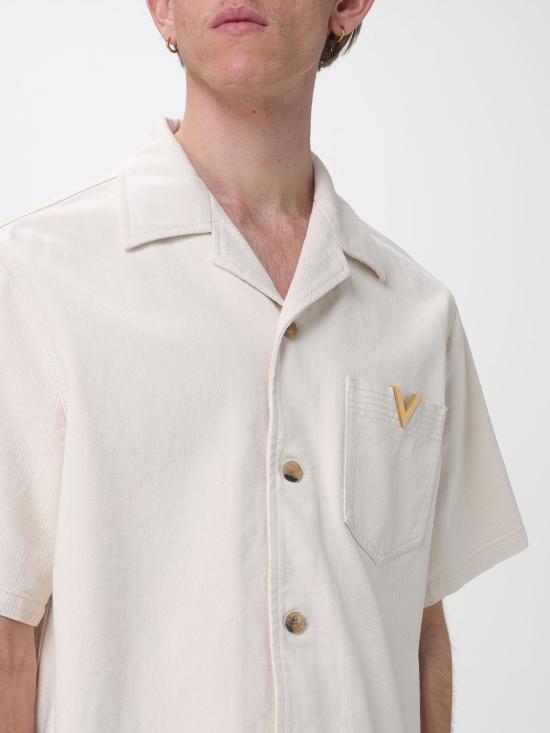 26SS 발렌티노 가라바니 반팔 셔츠 8V3DBA10B9W A03 Ivory - VALENTINO GARAVANI