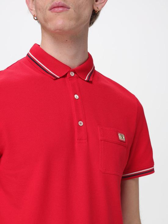 26SS 발렌티노 가라바니 폴로 티셔츠 8V3MH01KAQJ 157 Red - VALENTINO GARAVANI