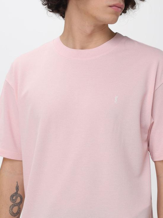 26SS 생로랑 반팔 티셔츠 832941Y37HC 5631 Pink - SAINT LAURENT