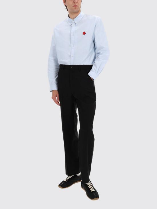 26SS 겐조 긴팔 셔츠 FG55CH4109LO 63 Gnawed Blue - KENZO