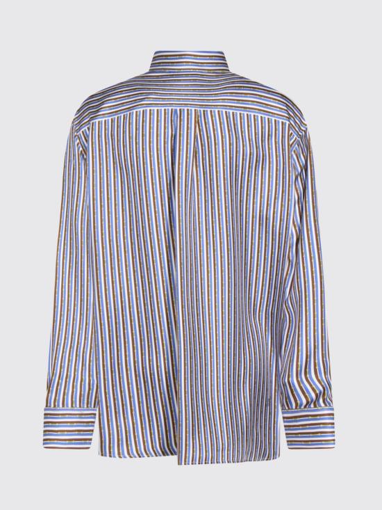 26SS 셀린느 실크 트윌 오버사이즈 셔츠 RC09Y2I73 GFQ2 Blue - CELINE