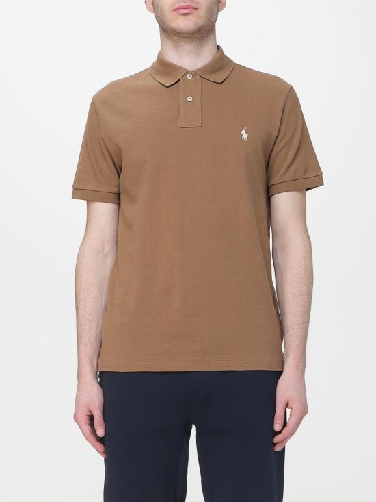 26SS 폴로 랄프로렌 폴로 티셔츠 710680784 521 Brown