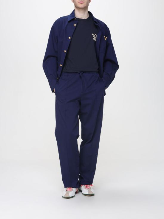 26SS 발렌티노 가라바니 반팔 티셔츠 8V3MG10VB2W 598 Blue - VALENTINO GARAVANI