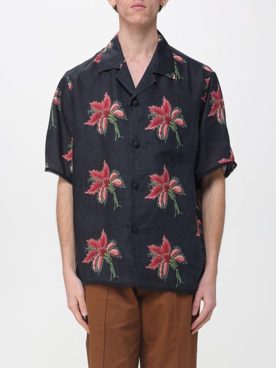 26SS 발렌티노 가라바니 반팔 셔츠 8V3AAN11BA7 D5Y Black