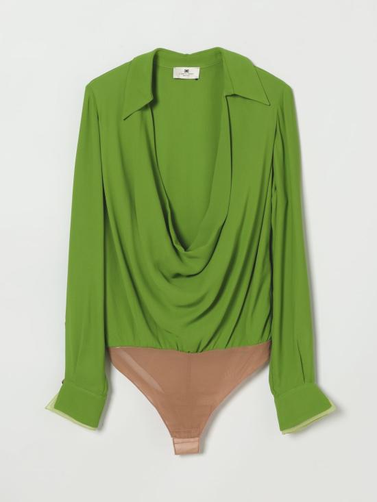 26SS 엘리자베타프랜치 블라우스 CB00261E2 EV3 Green - ELISABETTA FRANCHI