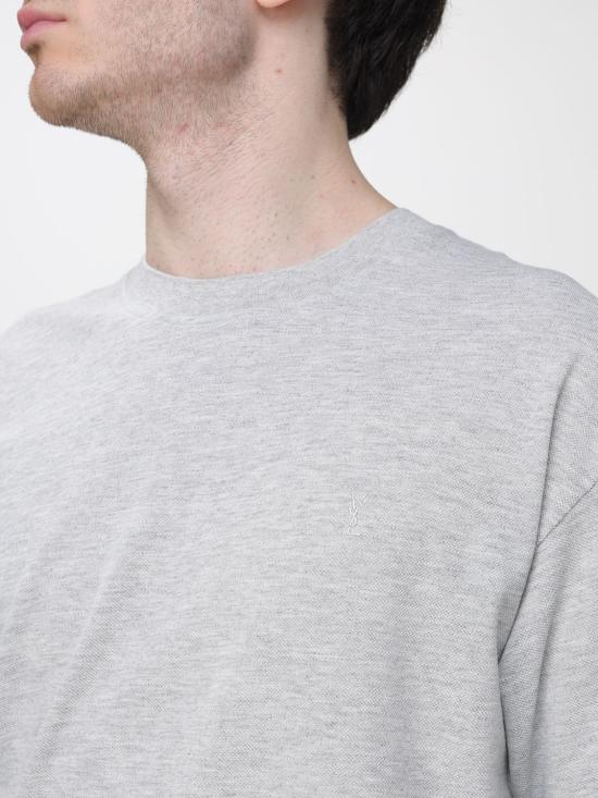 26SS 생로랑 반팔 티셔츠 832941Y37HC 1403 Grey - SAINT LAURENT