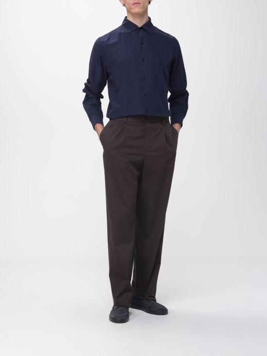 26SS 아뇨나 긴팔 셔츠 TD07U1 U2084 B95 Navy - AGNONA